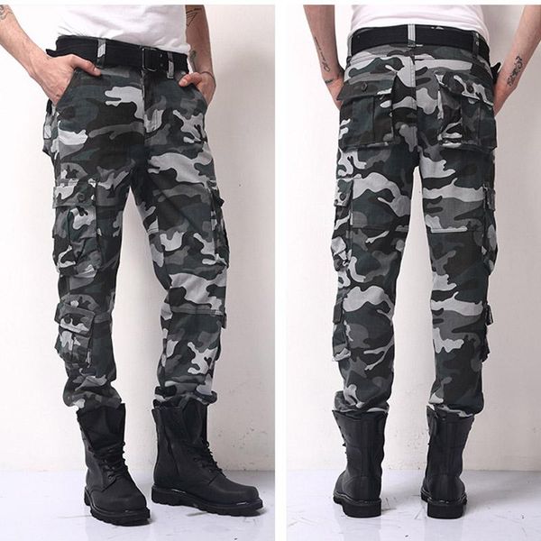 men's pants cargo cotton camouflage tactical straight trousers men military camo multi pocket army male, Black
men's pants cargo cotton camouflage tactical straight trousers men military camo multi pocket army male, Black