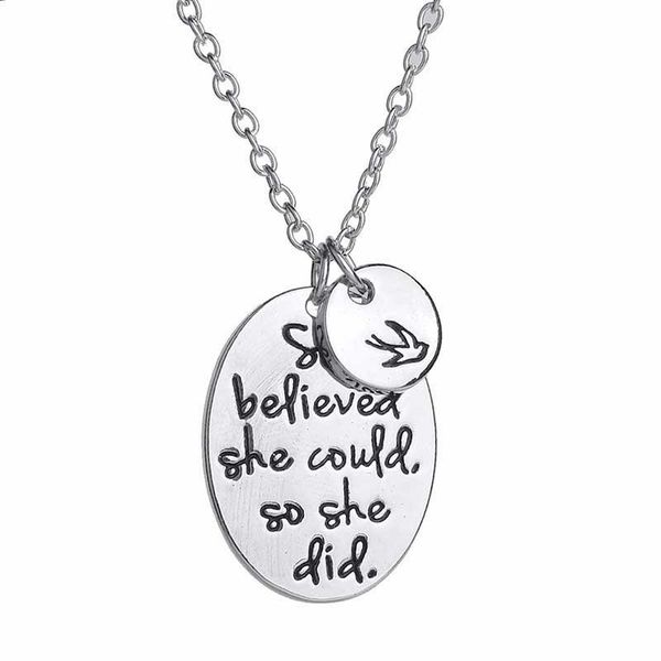 pendant necklaces courage necklace faith handstamped she believed could so did oval shape with a bird for yourself, Silver
pendant necklaces courage necklace faith handstamped she believed could so did oval shape with a bird for yourself, Silver
