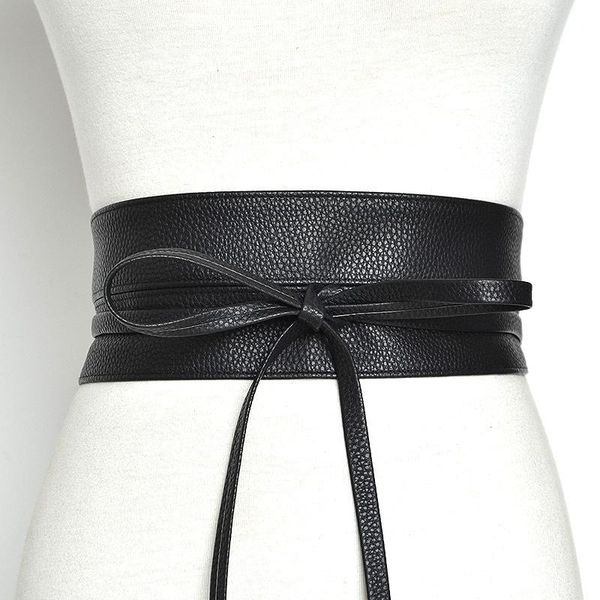 women bow tie belt winter pu belts for black wide waitband female dress fashion, Black;brown
women bow tie belt winter pu belts for black wide waitband female dress fashion, Black;brown