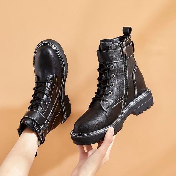 boots inside heighten women fashion motorcycle cow leather shoes black platform ankle boot buty damskie short botas mujer zapato
boots inside heighten women fashion motorcycle cow leather shoes black platform ankle boot buty damskie short botas mujer zapato