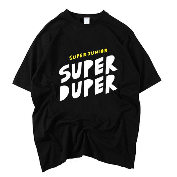 kpop super junior duper same printing o neck short sleeve t shirt summer t-shirt 7 colors loose tees women's, White
kpop super junior duper same printing o neck short sleeve t shirt summer t-shirt 7 colors loose tees women's, White