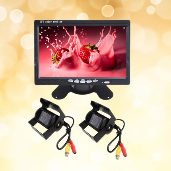 car video rear view backup reverse parking display 7 inch tft lcd screen monitor for truck bus vehicle with dual camera
car video rear view backup reverse parking display 7 inch tft lcd screen monitor for truck bus vehicle with dual camera