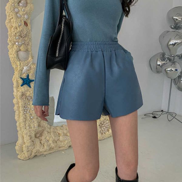 elastic high waist wide leg biker shorts spring korean pu leather shorts women plus size femme casual candy colors shorts 210527, White;black
elastic high waist wide leg biker shorts spring korean pu leather shorts women plus size femme casual candy colors shorts 210527, White;black