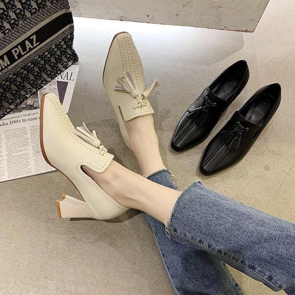 dress shoes spring style thick heel single deep mouth high heels fashion small leather women's x890, Black
dress shoes spring style thick heel single deep mouth high heels fashion small leather women's x890, Black