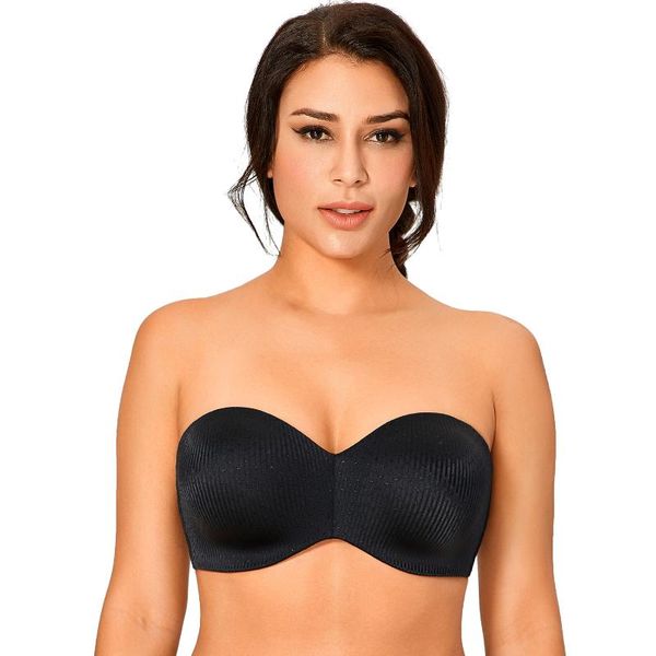 bras women's multiway strapless minimizer bra plus size underwire unlined smooth jacquard, Red;black
bras women's multiway strapless minimizer bra plus size underwire unlined smooth jacquard, Red;black