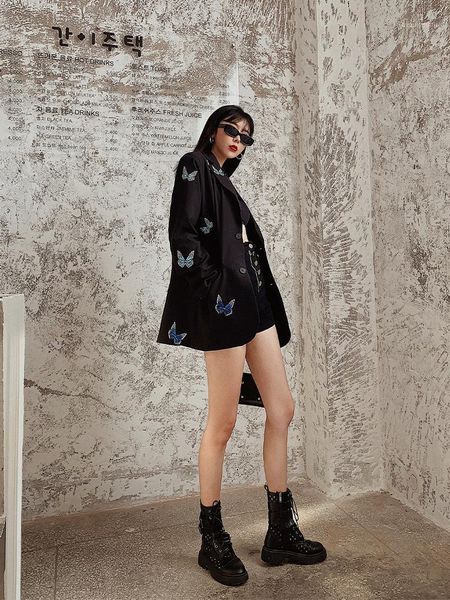 loose embroidery butterfly blazer 2021 autumn long sleeve women set formal single breasted jacket women's suits & blazers, White;black
loose embroidery butterfly blazer 2021 autumn long sleeve women set formal single breasted jacket women's suits & blazers, White;black