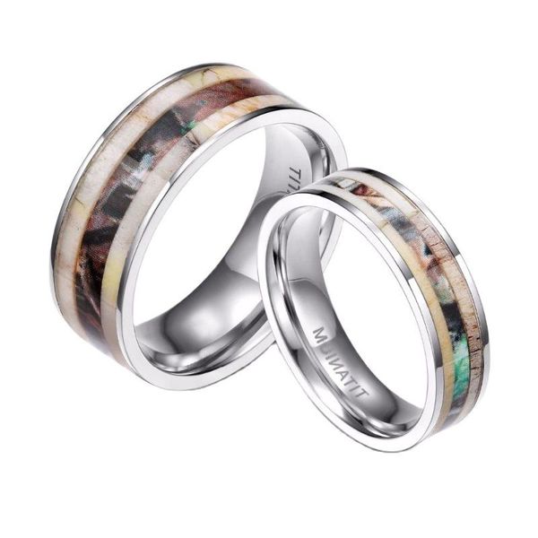 wedding rings 6mm 8mm titanium ring men women band deer antlers camouflage inlay couple anel male jewelry comfort fit, Slivery;golden
wedding rings 6mm 8mm titanium ring men women band deer antlers camouflage inlay couple anel male jewelry comfort fit, Slivery;golden