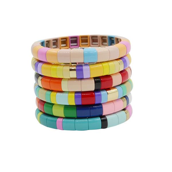 charm bracelets european and american bohemian ins trend fashion enamel women's bracelet ethnic style color diy paint elastic female ba, Golden;silver
charm bracelets european and american bohemian ins trend fashion enamel women's bracelet ethnic style color diy paint elastic female ba, Golden;silver