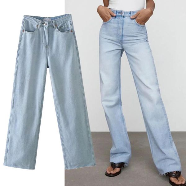 women's jeans fashion withered ins blogger vintage high street loose mom woman waist wide leg boyfriend for women, Blue
women's jeans fashion withered ins blogger vintage high street loose mom woman waist wide leg boyfriend for women, Blue