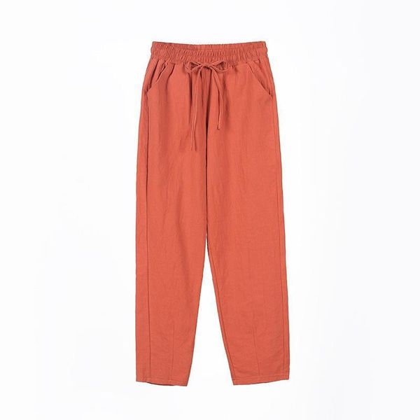 spring cotton midweight linen women capris plus size loose ankle length harem pocket elastic high waist casual trousers orange black, Black;white
spring cotton midweight linen women capris plus size loose ankle length harem pocket elastic high waist casual trousers orange black, Black;white