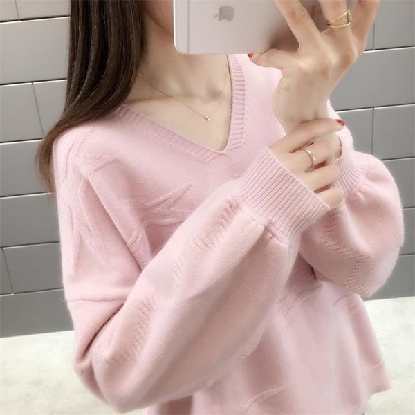 v-neck sweater female autumn and winter women's korean version of the loose net red hooded shirt 210427, White;black
v-neck sweater female autumn and winter women's korean version of the loose net red hooded shirt 210427, White;black