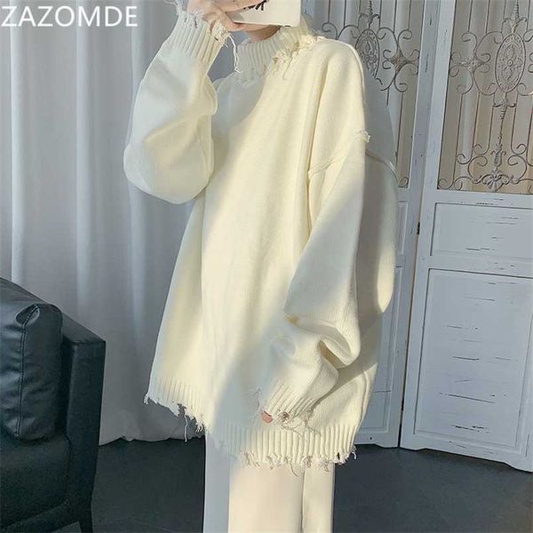 zazomde autumn winter men sweater solid color casual loose knitting turtleneck sweater tassel pullovers hip hop street male 211006, White;black
zazomde autumn winter men sweater solid color casual loose knitting turtleneck sweater tassel pullovers hip hop street male 211006, White;black