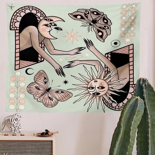 tapestries sun moon stars tapestry teal moth hippies celestial wall hanging trippy bohemian room decor
tapestries sun moon stars tapestry teal moth hippies celestial wall hanging trippy bohemian room decor