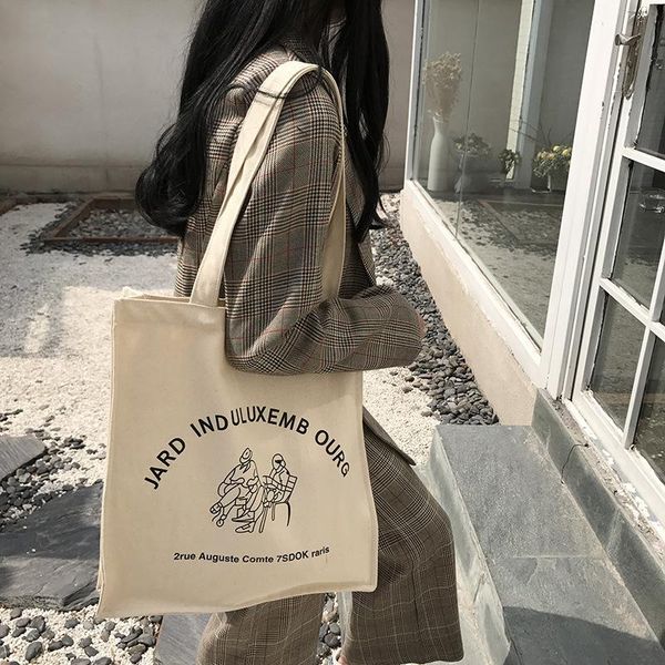 duffel bags women large canvas bag jardin du luxembourg cotton cloth shoulder french letter print big handbag casual tote shopping
duffel bags women large canvas bag jardin du luxembourg cotton cloth shoulder french letter print big handbag casual tote shopping