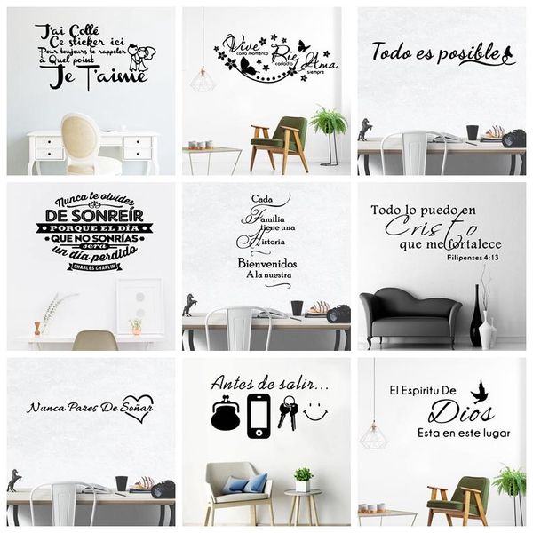 wall stickers spanish french quotes sentences removable art for living room bedroom decoration decals
wall stickers spanish french quotes sentences removable art for living room bedroom decoration decals
