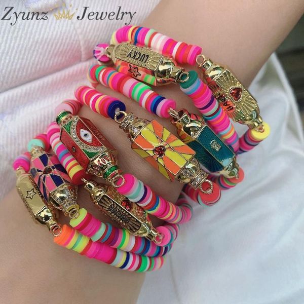 beaded, strands 5pcs, hexagon enamel connector charm bracelets, gold color bracelet, polymer clay female beaded bracelets, Black
beaded, strands 5pcs, hexagon enamel connector charm bracelets, gold color bracelet, polymer clay female beaded bracelets, Black