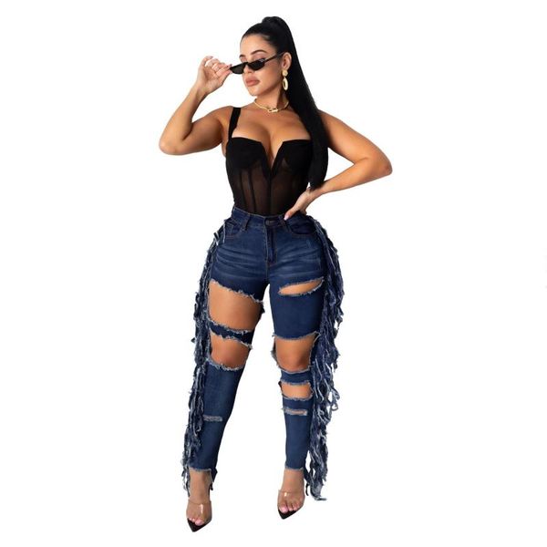 women's jeans hhdmv summer women 2021 fashion reduction of age hip hop style long pants buttons broken hole decoration, Blue
women's jeans hhdmv summer women 2021 fashion reduction of age hip hop style long pants buttons broken hole decoration, Blue