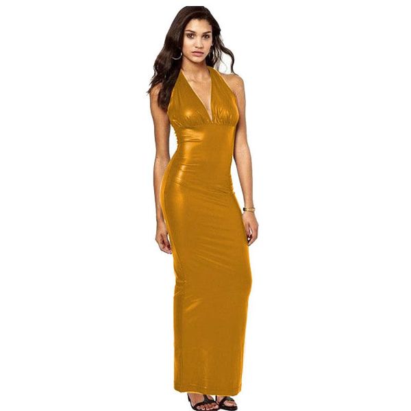 casual dresses deep v neck long dress elegant femal celebrity party candy color pu faux leather shiny sleeveless, Black;gray
casual dresses deep v neck long dress elegant femal celebrity party candy color pu faux leather shiny sleeveless, Black;gray
