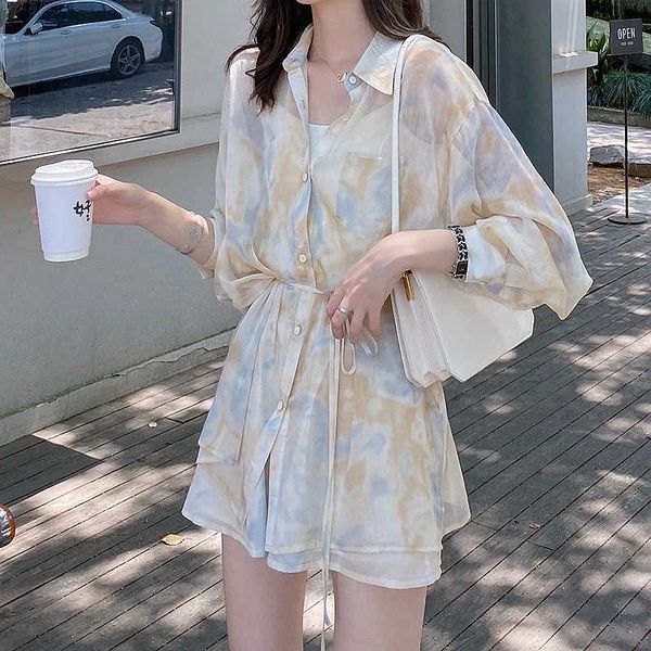 summer casual fashion long sleeve lapel floral print blouse women chiffon + loose wide leg shorts 2piece sets plus size 210610, White
summer casual fashion long sleeve lapel floral print blouse women chiffon + loose wide leg shorts 2piece sets plus size 210610, White