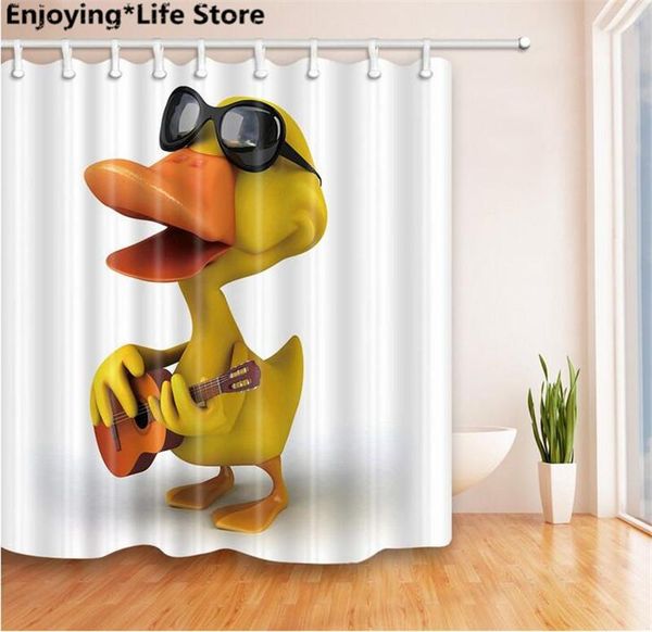 shower curtains cool duck playing guitar curtain waterproof fabric bathroom decoration 72inch x72inch with 12 hooks
shower curtains cool duck playing guitar curtain waterproof fabric bathroom decoration 72inch x72inch with 12 hooks