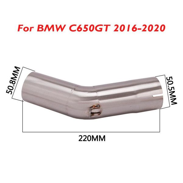motorcycle exhaust system middle mid link pipe connector section tube slip on 51mm for c650gt 2021-2021
motorcycle exhaust system middle mid link pipe connector section tube slip on 51mm for c650gt 2021-2021