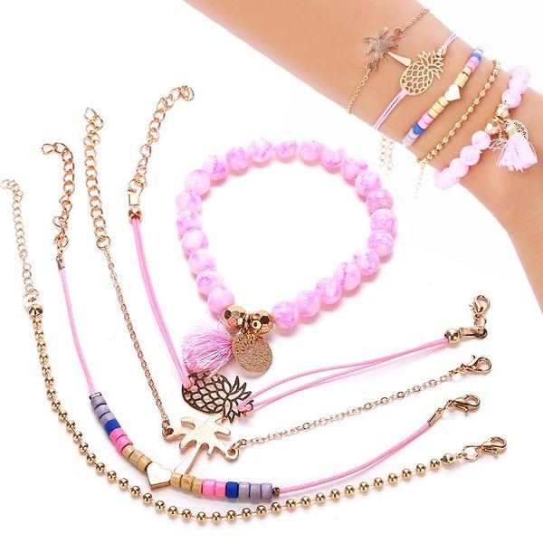charm bracelets 2021 arrival bead fruit bracelet set adjustable boho ananas knit pineapple coconut tree heart tassel 5pcs/set, Golden;silver
charm bracelets 2021 arrival bead fruit bracelet set adjustable boho ananas knit pineapple coconut tree heart tassel 5pcs/set, Golden;silver