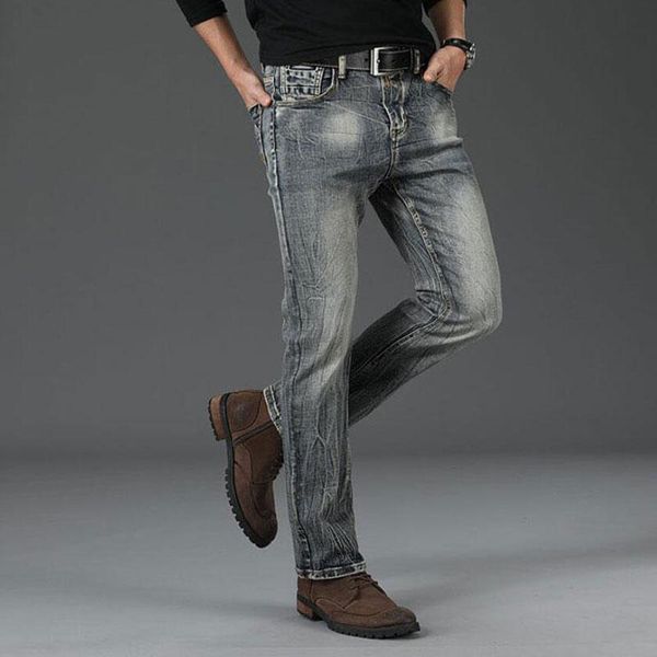 men's jeans nostalgic retro denim trousers designer classic, Blue
men's jeans nostalgic retro denim trousers designer classic, Blue