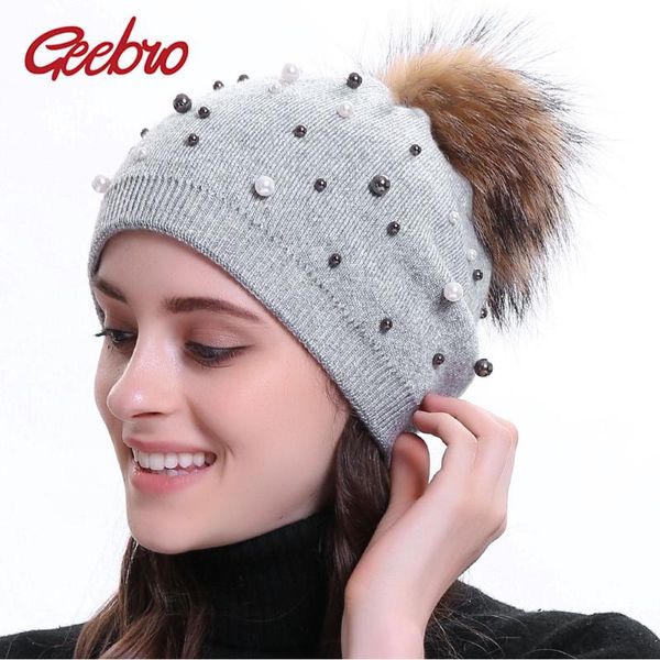 beanie/skull caps geebro women's winter cashmere knitted pearl slouchy beanies with pompom accessiory hats female wool soft casual bonn, Blue;gray
beanie/skull caps geebro women's winter cashmere knitted pearl slouchy beanies with pompom accessiory hats female wool soft casual bonn, Blue;gray