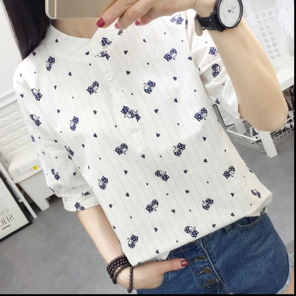womens shirts stand collar blouses short sleeve students cotton linen floral print literary fresh summer casual loose tunic, White
womens shirts stand collar blouses short sleeve students cotton linen floral print literary fresh summer casual loose tunic, White