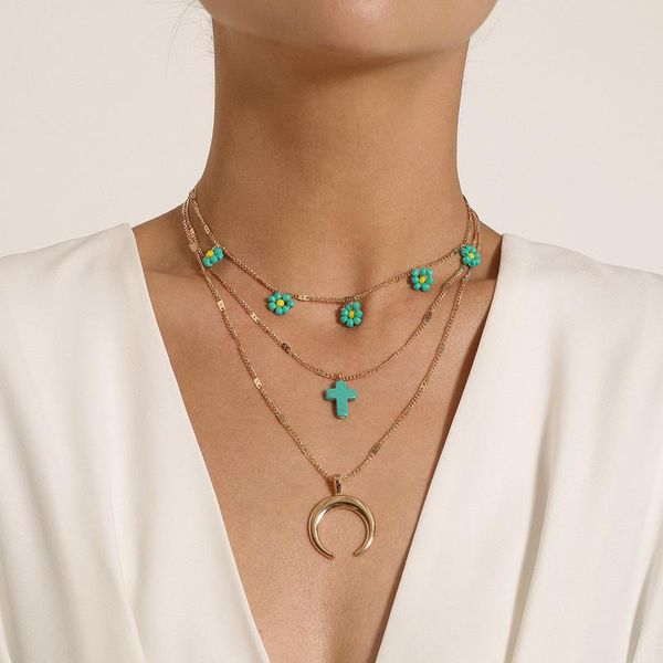 pendant necklaces bohemian multilayer moon cross flower choker chain necklace for women gold silver color party fashion jewelry
pendant necklaces bohemian multilayer moon cross flower choker chain necklace for women gold silver color party fashion jewelry