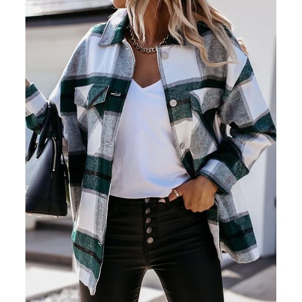 women's wool & blends shirts for women plaid long sleeve button up shirt collared and blouse nice autumn spring loose casual black whi
women's wool & blends shirts for women plaid long sleeve button up shirt collared and blouse nice autumn spring loose casual black whi