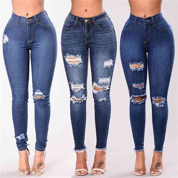 women jeans est stretch skinny ripped hole denim female slim high waist pencil trousers elegant lady button bottom 210522, Blue
women jeans est stretch skinny ripped hole denim female slim high waist pencil trousers elegant lady button bottom 210522, Blue