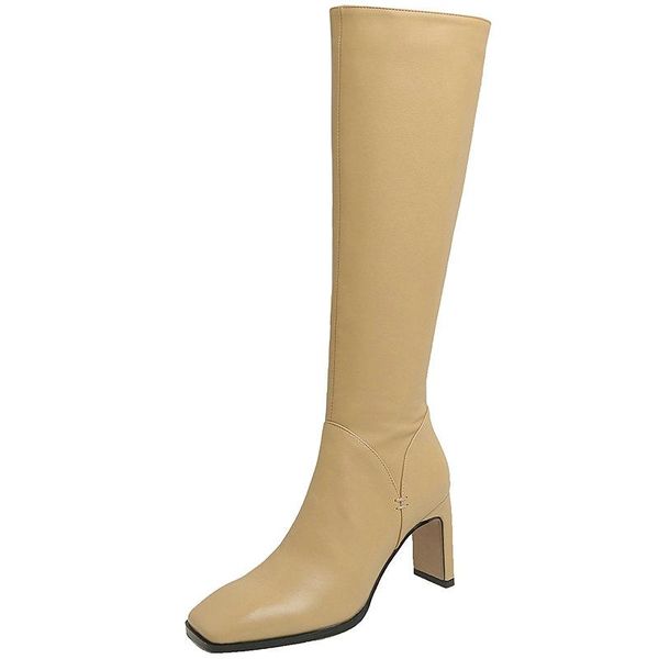 boots square toe women's office 2021 fall winter knee high heels wide leg side zipper est slim long shoes woman, Black
boots square toe women's office 2021 fall winter knee high heels wide leg side zipper est slim long shoes woman, Black