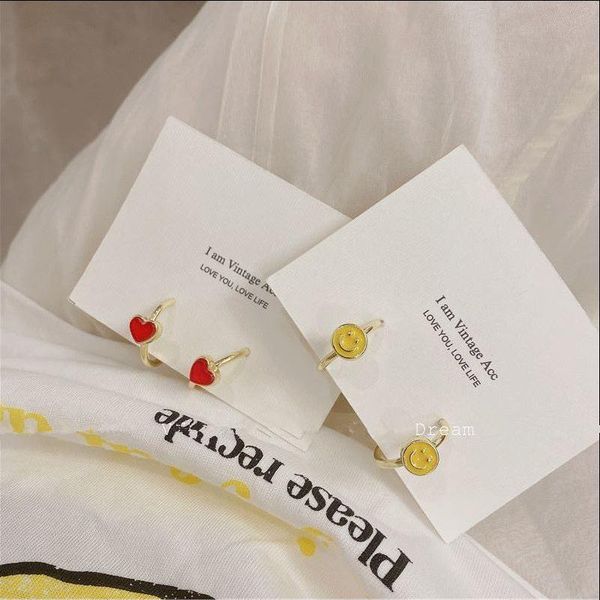stud korean vintage yellow round red heart pattern geometric c-shaped metal earrings for women cute ear jewelry gifts, Golden;silver
stud korean vintage yellow round red heart pattern geometric c-shaped metal earrings for women cute ear jewelry gifts, Golden;silver