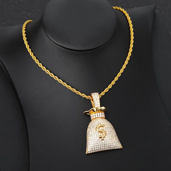 hip hop money bag us dollar pendant necklace classic men's necklaces zircon fashion jewelry gifts 2021, Silver
hip hop money bag us dollar pendant necklace classic men's necklaces zircon fashion jewelry gifts 2021, Silver
