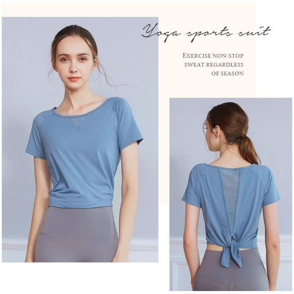 yoga outfit woman t-shirts sports beauty back summer short-sleeved loose leisure fitness running breathable crop gym clothing
yoga outfit woman t-shirts sports beauty back summer short-sleeved loose leisure fitness running breathable crop gym clothing