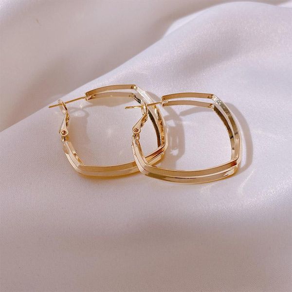 hoop & huggie fashion woman earring geometric double-layer gold earrings korean jewelry accessories for girls unusual, Golden;silver
hoop & huggie fashion woman earring geometric double-layer gold earrings korean jewelry accessories for girls unusual, Golden;silver