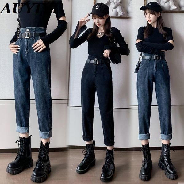 women's jeans auyiyi high waist spring and autumn 2021 style straight fashion casual loose radish harem daddy pants, Blue
women's jeans auyiyi high waist spring and autumn 2021 style straight fashion casual loose radish harem daddy pants, Blue