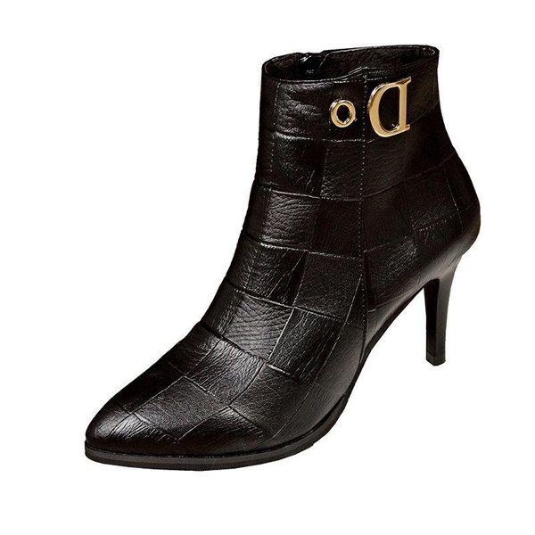 boots solid black leather women 2021 autumn winter female shoes thin high heel short pointed toe zip ankle
boots solid black leather women 2021 autumn winter female shoes thin high heel short pointed toe zip ankle