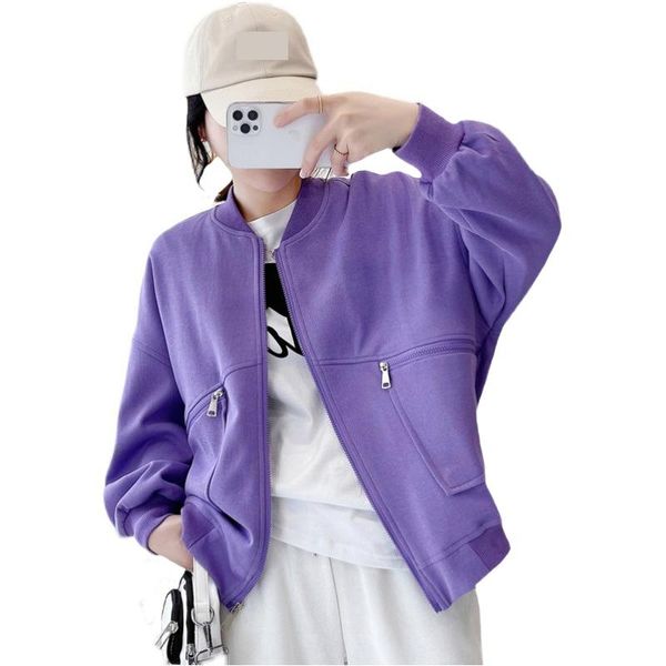 women's jackets short sweatshirt jacket female spring 2021 cardigan plus size2xl korean loose overcoat lady student coat, Black;brown
women's jackets short sweatshirt jacket female spring 2021 cardigan plus size2xl korean loose overcoat lady student coat, Black;brown