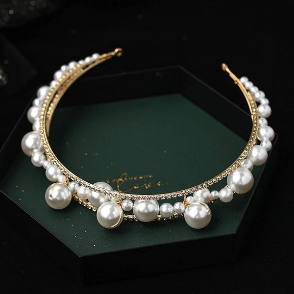 hair clips & barrettes luxury big pearl crystal headband shaped golden tiara queen princess birthday wedding fashion accessorie, Golden;silver
hair clips & barrettes luxury big pearl crystal headband shaped golden tiara queen princess birthday wedding fashion accessorie, Golden;silver