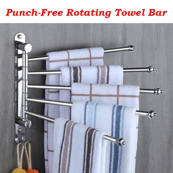 towel racks 2/3/4/5rob punch-304 stainless steel rotating rack bars toilet bathroom balcony holder storage shelf with hook
towel racks 2/3/4/5rob punch-304 stainless steel rotating rack bars toilet bathroom balcony holder storage shelf with hook