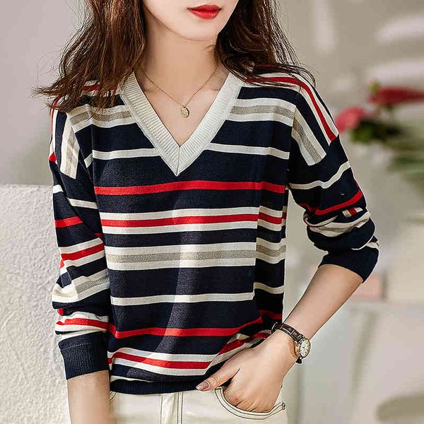 women's sweaters shintimes pull femme v-neck vintage winter striped women sweater long sleeve autumn woman fall knitted pullovers, White;black
women's sweaters shintimes pull femme v-neck vintage winter striped women sweater long sleeve autumn woman fall knitted pullovers, White;black
