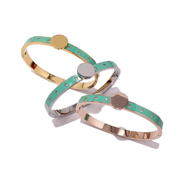 bangle titanium steel rhinestone green color painting bangles for women fashion lovely girls round charms love drop ship, Black
bangle titanium steel rhinestone green color painting bangles for women fashion lovely girls round charms love drop ship, Black