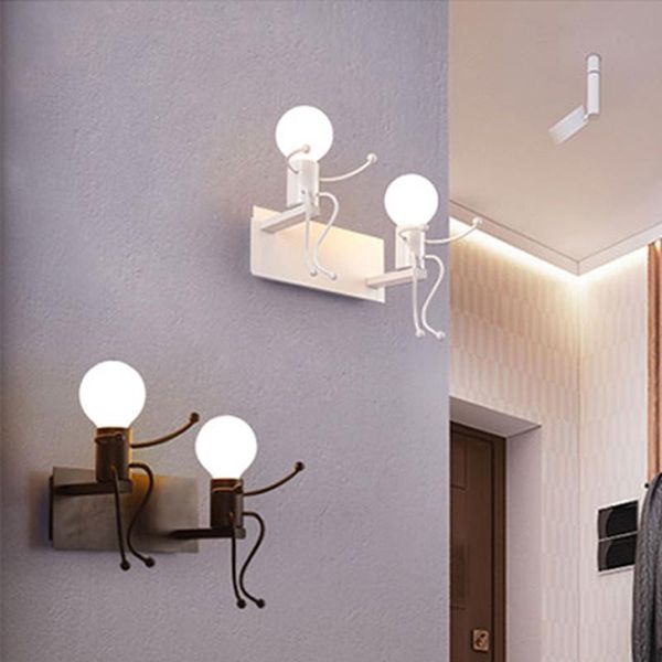 wall lamps retro iron robot led lights creative metal sconce night bedroom children room home decor bulb
wall lamps retro iron robot led lights creative metal sconce night bedroom children room home decor bulb