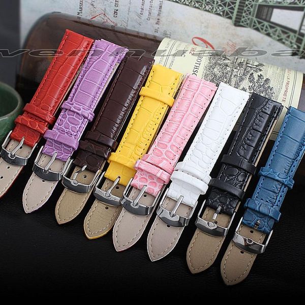 watch bands 8 colors size width 18mm durable band genuine leather strap stainless steel buckle wrist belt, Black;brown
watch bands 8 colors size width 18mm durable band genuine leather strap stainless steel buckle wrist belt, Black;brown