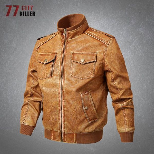 retro pu jacket men casual loose solid color stand collar leather coats male multiple pockets motorcycle faux men's fur &, Black
retro pu jacket men casual loose solid color stand collar leather coats male multiple pockets motorcycle faux men's fur &, Black