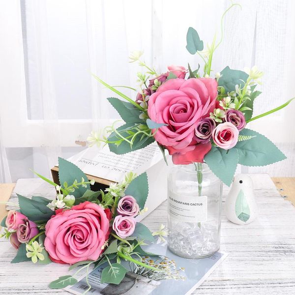 decorative flowers & wreaths artificial big rose flower home wedding garden decoration long branch bouquet diy bridal silk simulation access
decorative flowers & wreaths artificial big rose flower home wedding garden decoration long branch bouquet diy bridal silk simulation access