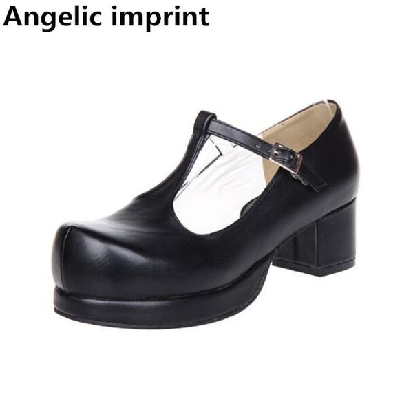 dress shoes angelic imprint woman mori girl lolita cosplay lady high heels t-strap pumps women princess party 4.5cm 33-47, Black
dress shoes angelic imprint woman mori girl lolita cosplay lady high heels t-strap pumps women princess party 4.5cm 33-47, Black