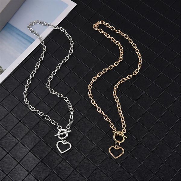 chains heart pendant necklace for women gold silver color chain punk jewelry gift
chains heart pendant necklace for women gold silver color chain punk jewelry gift